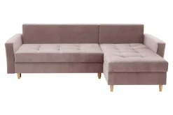 Narożniki|Exline Narożnik rozkładany różowy ZOYA