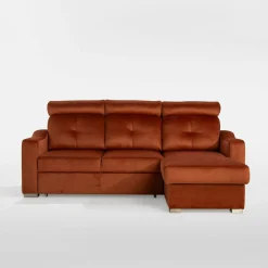 Narożnik rozkładany rudy ARES prawy