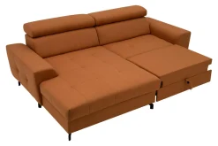 Exline Narożnik rozkładany rudy ROSSI lewy