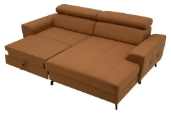 Narożniki|Exline Narożnik rozkładany rudy ROSSI prawy