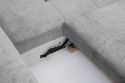 Comfort Line Narożnik rozkładany srebrny CALPE prawy