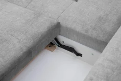 Narożniki|Comfort Line Narożnik rozkładany srebrny CALPE lewy