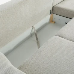 Instilo Narożnik rozkładany szarobeżowy BOLOGNA lewy