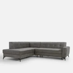 Narożniki|inny Narożnik rozkładany szarobeżowy STORN lewy