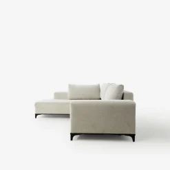 Instilo Narożnik rozkładany szarobeżowy BOLOGNA prawy