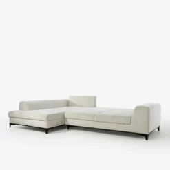 Instilo Narożnik rozkładany szarobeżowy BOLOGNA prawy