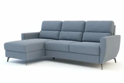 Narożniki|Inspire Narożnik rozkładany szaroniebieski SOLETO lewy