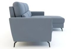 Narożniki|Inspire Narożnik rozkładany szaroniebieski SOLETO prawy