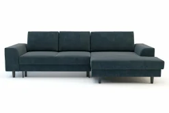 Narożniki|Comfort Line Narożnik rozkładany szaroniebieski HARISON prawy