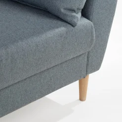 Fresh Narożnik rozkładany szaroniebieski MONACO