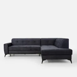 Narożniki|inny Narożnik rozkładany szaroniebieski STORN prawy