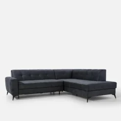 Narożniki|inny Narożnik rozkładany szaroniebieski STORN prawy