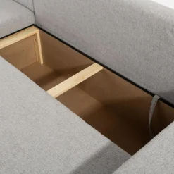 Narożniki|Exline Narożnik rozkładany szary ASNA