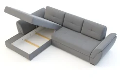 Exline Narożnik rozkładany szary BERISSO lewy