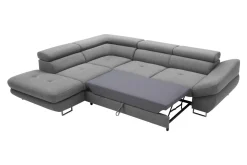 Narożniki|Instilo Narożnik rozkładany szary FABIO prawy