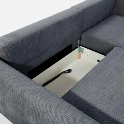 inny Narożnik rozkładany szary HORTA prawy