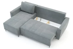 Narożniki| Narożnik rozkładany szary HEBE