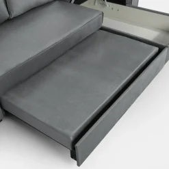 Narożniki|Exline Narożnik rozkładany szary LORMONT