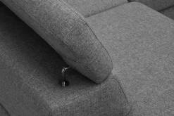 Softi Narożnik rozkładany szary LONIGO prawy