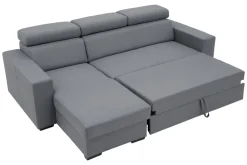 Exline Narożnik rozkładany szary MATRIX