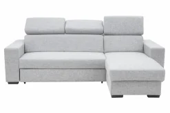 Exline Narożnik rozkładany szary melanż MATRIX