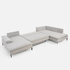 Narożniki|New Form Narożnik rozkładany szary OZZY U lewy