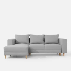 Narożniki|inny Narożnik rozkładany szary PERA lewy