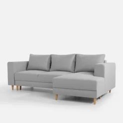 inny Narożnik rozkładany szary PERA prawy