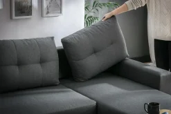 Narożniki|Exline Narożnik rozkładany szary ROBIN