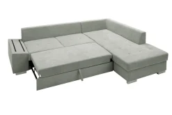 Narożniki| Narożnik rozkładany szary SELENA prawy