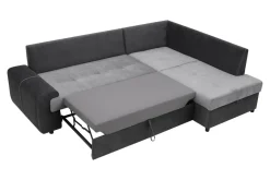 Softi Narożnik rozkładany szary TOFFI lewy