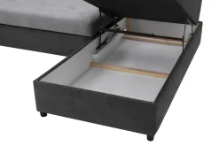 Softi Narożnik rozkładany szary TOFFI lewy