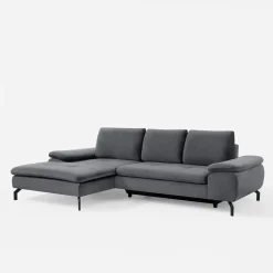 New Form Narożnik rozkładany szary VESPA lewy