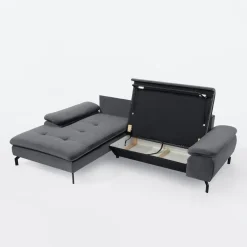 New Form Narożnik rozkładany szary VESPA lewy