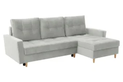 Exline Narożnik rozkładany szary ZOYA