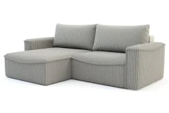 Narożniki|Softi Narożnik rozkładany sztruksowy szary LILLI