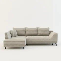 Narożniki|FN Design Narożnik rozkładany taupe ASOLO lewy