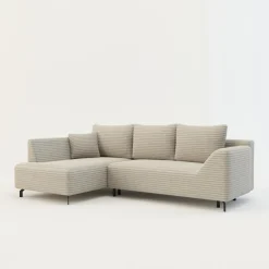 Narożniki|FN Design Narożnik rozkładany taupe ASOLO lewy