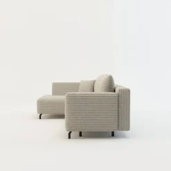 Narożniki|FN Design Narożnik rozkładany taupe ASOLO lewy