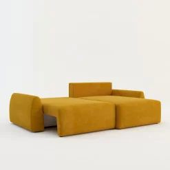 Softi Narożnik rozkładany żółty FEDE