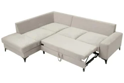 Narożniki| Narożnik rozkładany w kolorze latte FABRIZIO lewy