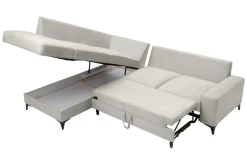 Narożniki| Narożnik rozkładany w kolorze latte FABRIZIO lewy