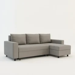 Narożniki|IMPERIAL-MEBLE (D.C.M. FRESH) Narożnik rozkładany z 2 pojemnikami szary MEDIO