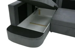 Fresh Narożnik rozkładany z 2 pojemnikami NESSI lewy