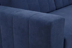 Narożniki| Narożnik rozkładany z 2 pojemnikami granatowy ALBI