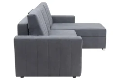 Narożnik rozkładany z 2 pojemnikami szary ALBI