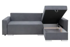 Narożnik rozkładany z 2 pojemnikami szary ALBI