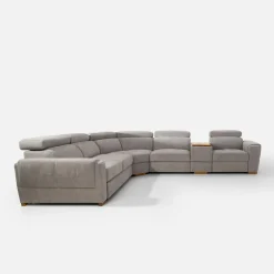 Inspire Narożnik rozkładany z funkcją relaks szary VESTA prawy