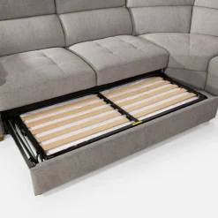 Inspire Narożnik rozkładany z funkcją relaks szary VESTA prawy