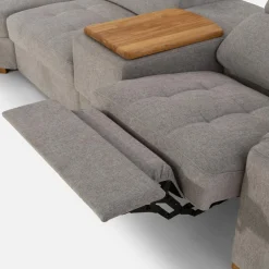 Inspire Narożnik rozkładany z funkcją relaks szary VESTA prawy